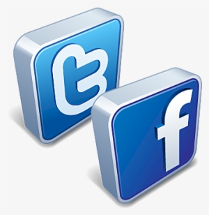 Twitter And Facebook Logo Png Transparent - Change Facebook Theme With Chrome Extension