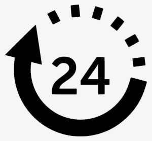 Delivery Fast Intime Nonstop Shipment Timely Timer - 24 Hour Icon