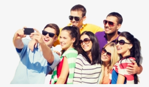 Students Smiling - People Taking A Selfie Png