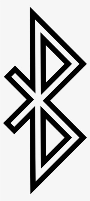 Bluetooth Symbol - - Bluetooth Logo In Black And White
