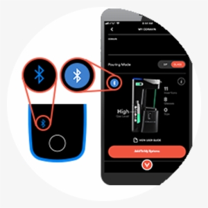 The Bluetooth Icon On The Model Eleven And Iphone Screen - Bluetooth