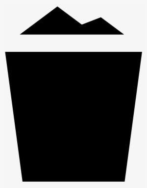 Full Trash Icon - Triangle