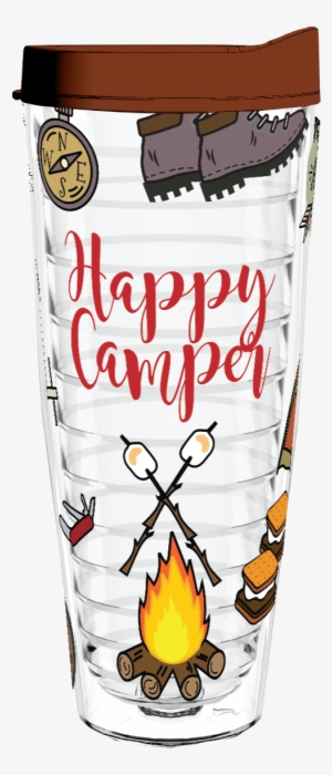 Happy Camper 26oz Tumbler - Best Gift - Happy Camper Vintage Camper Hoodie/t-shirt/mug