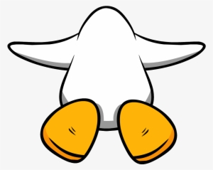 White Penguin Flying - Club Penguin Flying Penguin