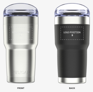 Select From Our Two Locations For Logo Placement - Water Bottle