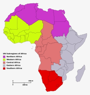 Un Subregions Of Africa - Regions Of Africa Map