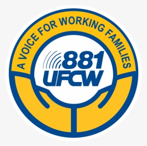 Local 881 Button Logo With White Outline - Ufcw Local 881