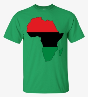 Pan Africa Flag And Continent Outline - Rick And Morty Beatles