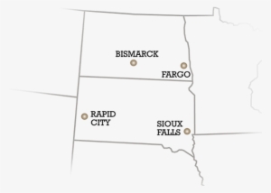 Hvac Elements Has Offices In Four Locations In North - Fargo To Sioux Falls Map