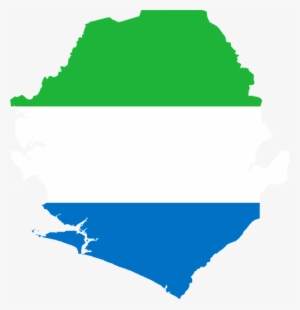Sierra Leone Map With Flag