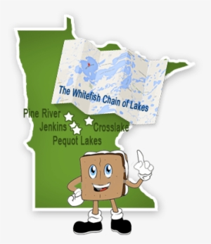 Whitefish Chain Location - Cartoon