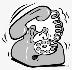 Phone Page Of Clipartblack Com Ringing Tools - Cartoon Telephone