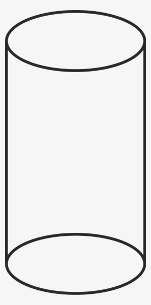 Open - Geometry Shape Cylinder Clip Art Black And White