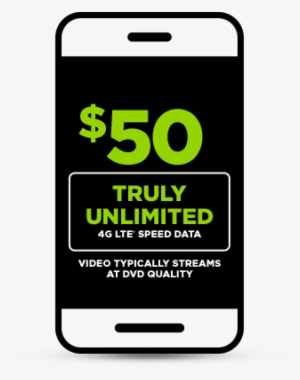 $50 Truly Unlimited 4g Lte† Speed Data - Lte