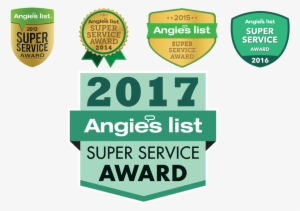 Multiple Award Winner - Angie's List Super Service Award 2017 Logo