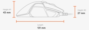 Measurements - Steelseries Rival 110