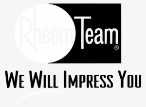 Rheem Team Logo Black And White - Rheem We Will Impress You