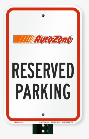 Reserved Parking Sign, Autozone - Van Accessible Parking Sign