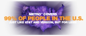 Metropcs Covers 99% Of The People In The Us - Graphic Design
