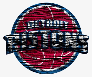 Detroit Pistons 2005-present Primary Logo Distressed - Circle