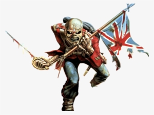 Iron Maiden Logo Carving Pattern - Iron Maiden Trooper Artwork