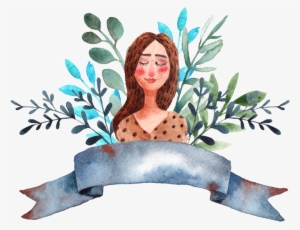 A Maiden Png Transparent In Front Of The Leaf - Girl