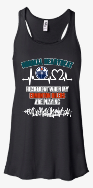 Edmonton Oilers T Shirts Heartbeat When My Edmonton - Rick And Morty Bender Shirt