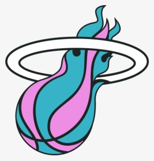 Full Size - Miami Heat Pink Logo