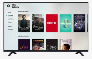 Ipad With Pbs Socal On Screen - Television
