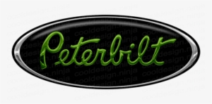 3-pack Of Green/chrome/black Peterbilt Emblem Skins - Peterbilt Emblem