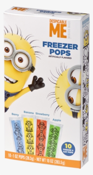 Despicable Me Freezer Pops - Jel Sert Minions Freezer Pops, 1 Oz, 70 Count