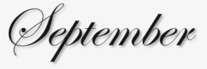 Sep - September Text Png
