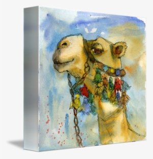Banner Library Library Print Camel Painting Animal - Camel Painting