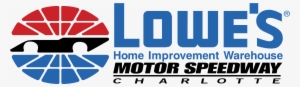 Lowe's Motor Speedway Charlotte Logo Png Transparent - Atlanta Motor Speedway