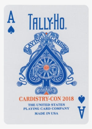 Cardistry Con Hong Kong Tally Ho Playing Cards - Tally Ho Ace Of Spades Card