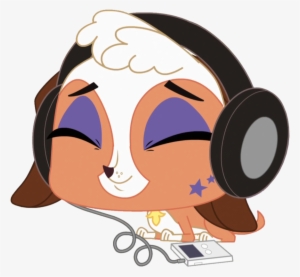 Lps Heidi With Headphones Vector By Varg45 - Littlest Pet Shop Headphones