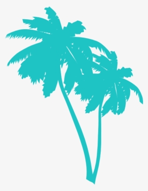 Palm Trees Clip Art - Purple Palm Tree Png