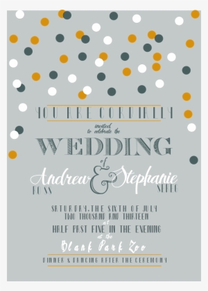 Yellow Blue Confetti Grey - Polka Dot