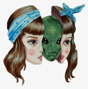 Alien Girl Strange Weird Interesting - Art