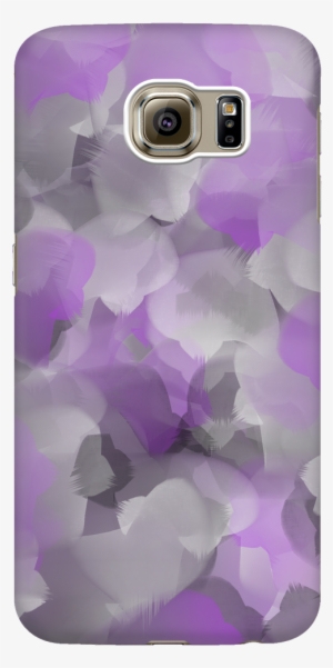 Purple And Grey Watercolor Phone Case - Samsung Galaxy S6 Hoesje - Marble Splash
