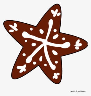 Gingerbread Star Clip Art Free - Free Content