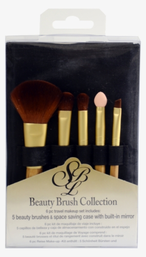 Silver Brush Beauty Brush Set Of 5 Brushes In Black - Silver Brush Silver Beauty Brush Sets, Pack