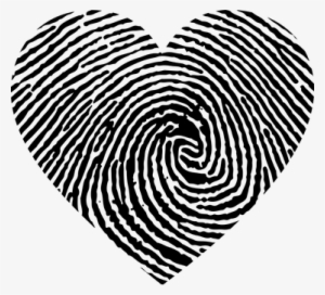 Heart, Love, Fingerprint, Swirls - Fingerprint Clipart