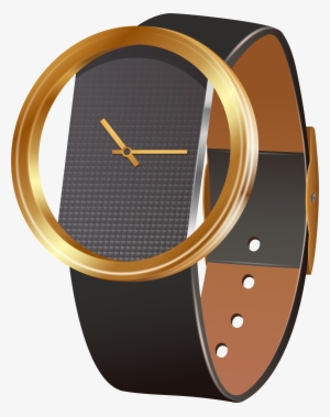 Wrist Watch Black Png Clip Art - Wrist Watch Clipart Png