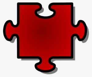 Red, Outline, Shapes, Template, Shape, Jigsaw, Puzzle - Red Jigsaw Piece 10