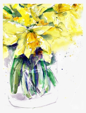 Hurry Up Spring - Watercolor Paint