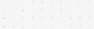 Social-gray - Transparent White Social Icons