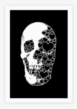Heart Skull Poster - T-shirt