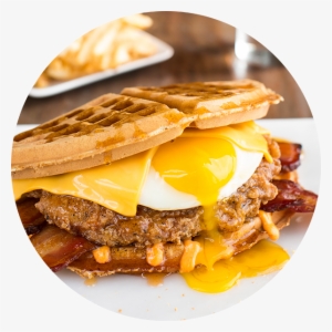 Brunch Vector Breakfast Sandwich - Wild Chix & Waffles