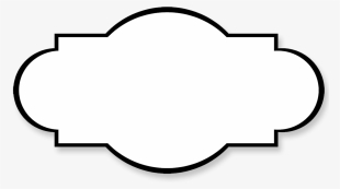 Simple Borders - Black And White Label Png